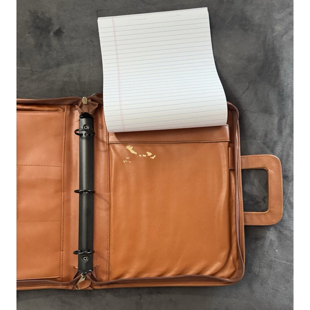 Rare Dooney & Bourke-All Weather Leather-Briefcase/Portfolio-Retract Handles - Picture 11 of 12